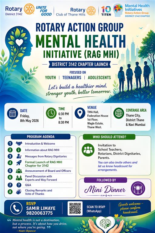 Rotary Action Group  Mental Health Initiative
