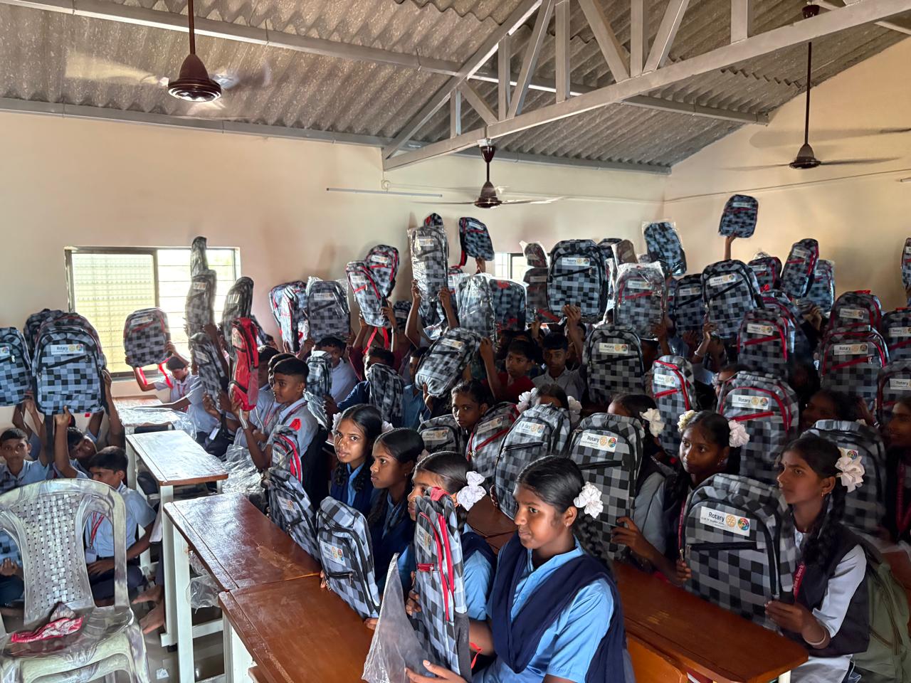 Distribution of School Bags to Children in Tribal