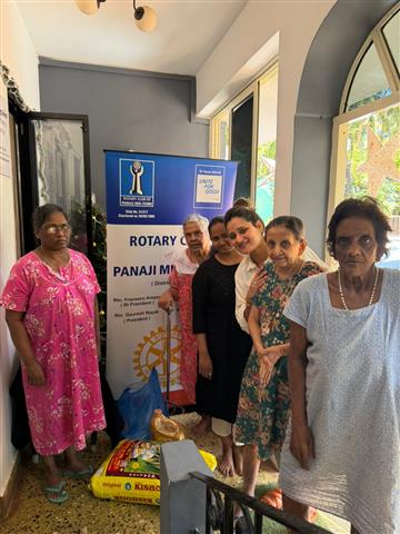 Grocery Donation at Old Age Home