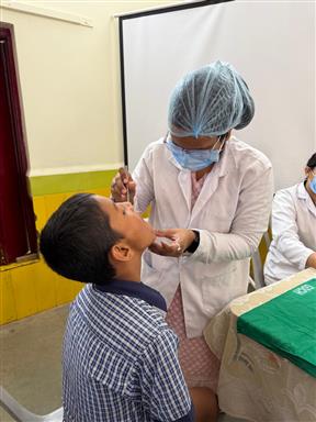 Dental Health Camp at Hamara School