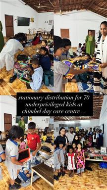 Distribution of Stationery at Chimbel Day Care