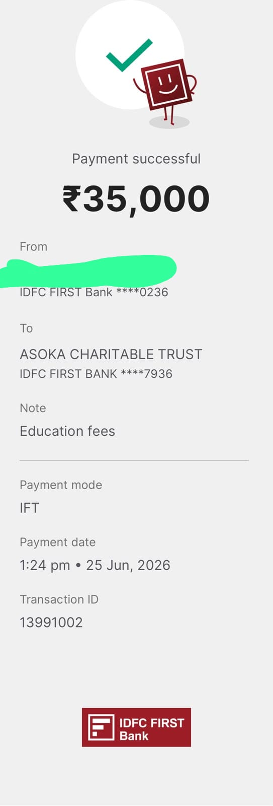 Fee Donation