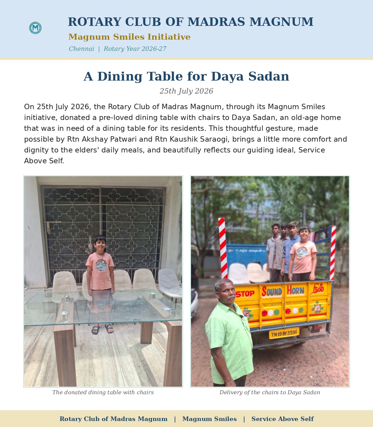 A Dining Table for Daya Sadan
