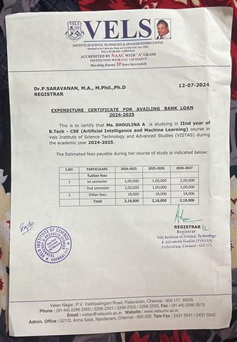 Fees Donation