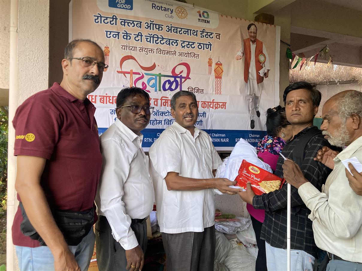 Diwali celebration with visually impaired citizens