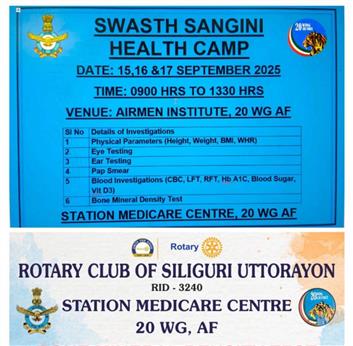 Health Camp At Airforce