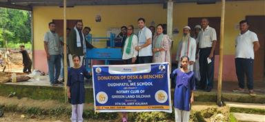 Donation Of Desk & Benches to Dudhpatil ME School