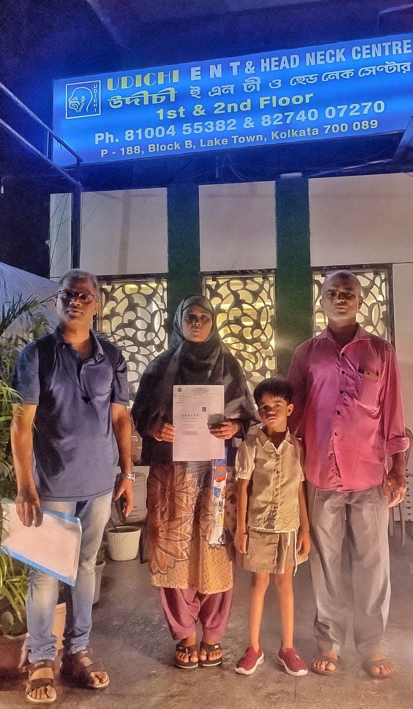 Giving back little Shifa the ability to hear: Phase 1