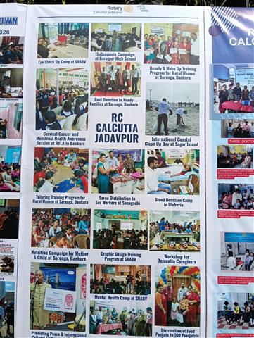 Display of service projects to 1000+ attendance