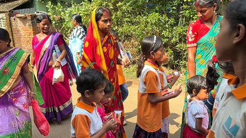 Nutrition awareness campaign at Sarenga, Bankura