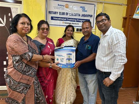 Water filter donation at Mandira Foundation