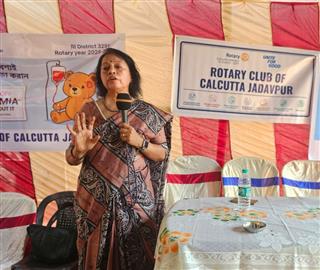 Thalassemia.Campaign at Sarenga, Bankura