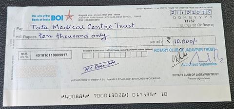 Financial support to 3 cancer patients