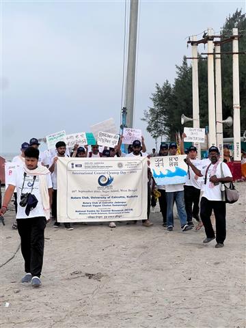 International Coastal Cleanup Day at Sagar Island