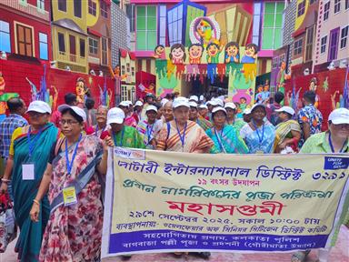 Puja Pandal Visit and Lunch for Senior Citizens