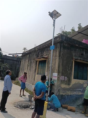 Solar lights at Nepalgunje