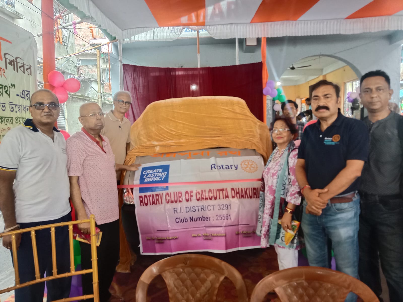 donation of  new car for "ANNAPURNA RATH"