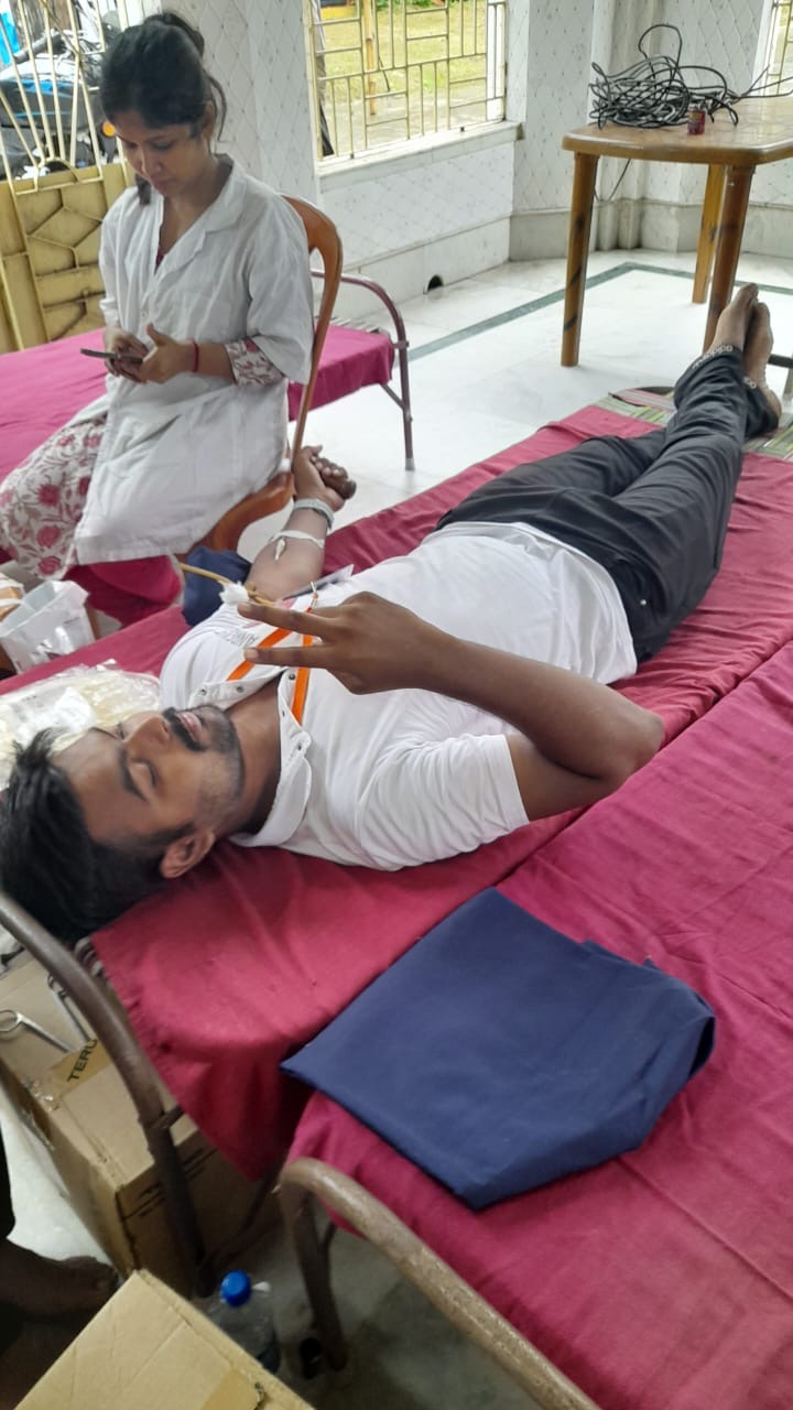 Blood Donation Camp was organized by Khardah Manan