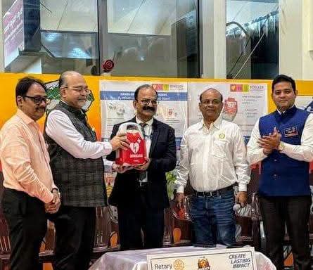 AED DONATION TO HUBLI AIRPORT
