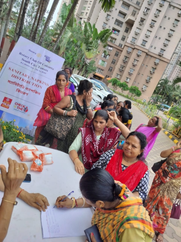 Sanitary napkin distribution  27th July 2025