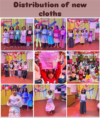 Distribution of New Clothes
