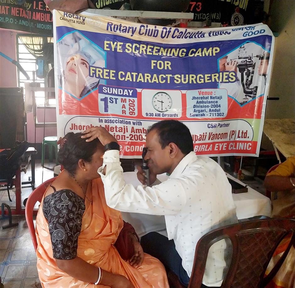 Eye Screening Camp for Free Cataract Surgeries