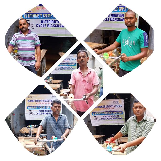 Distribution of Cycle Rickshaw vans