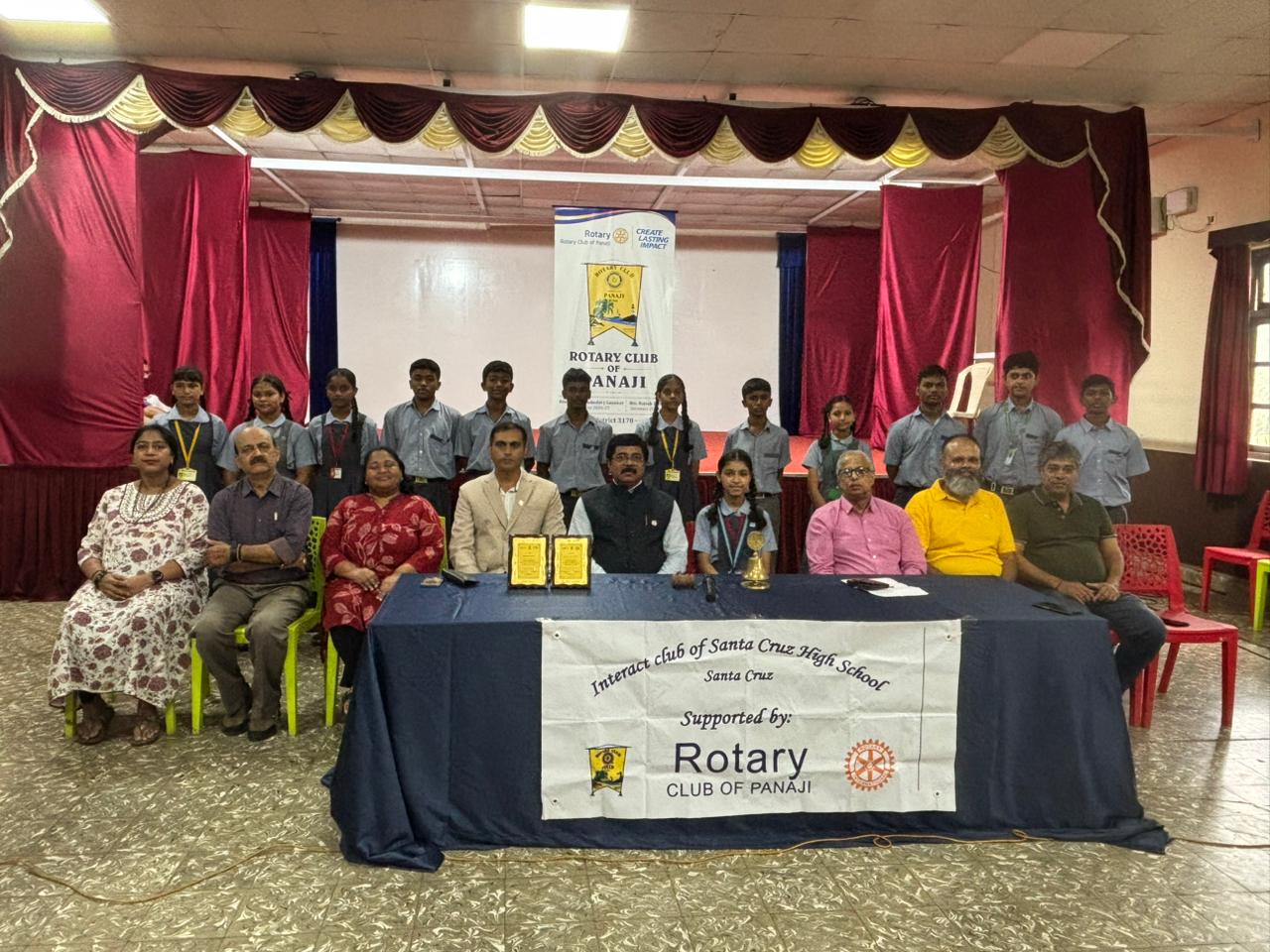 Interact Club Installaton at SantaCruz High School