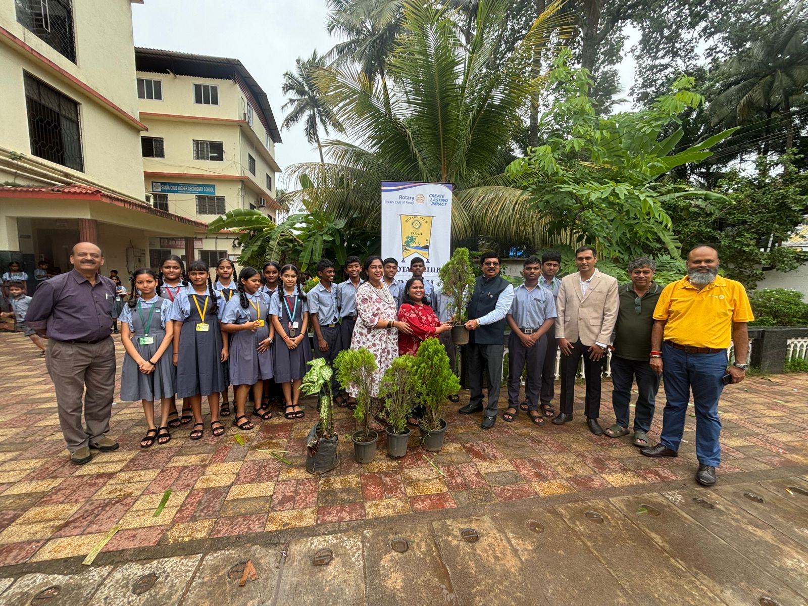 Tree Plantation at Santa Cruz High School