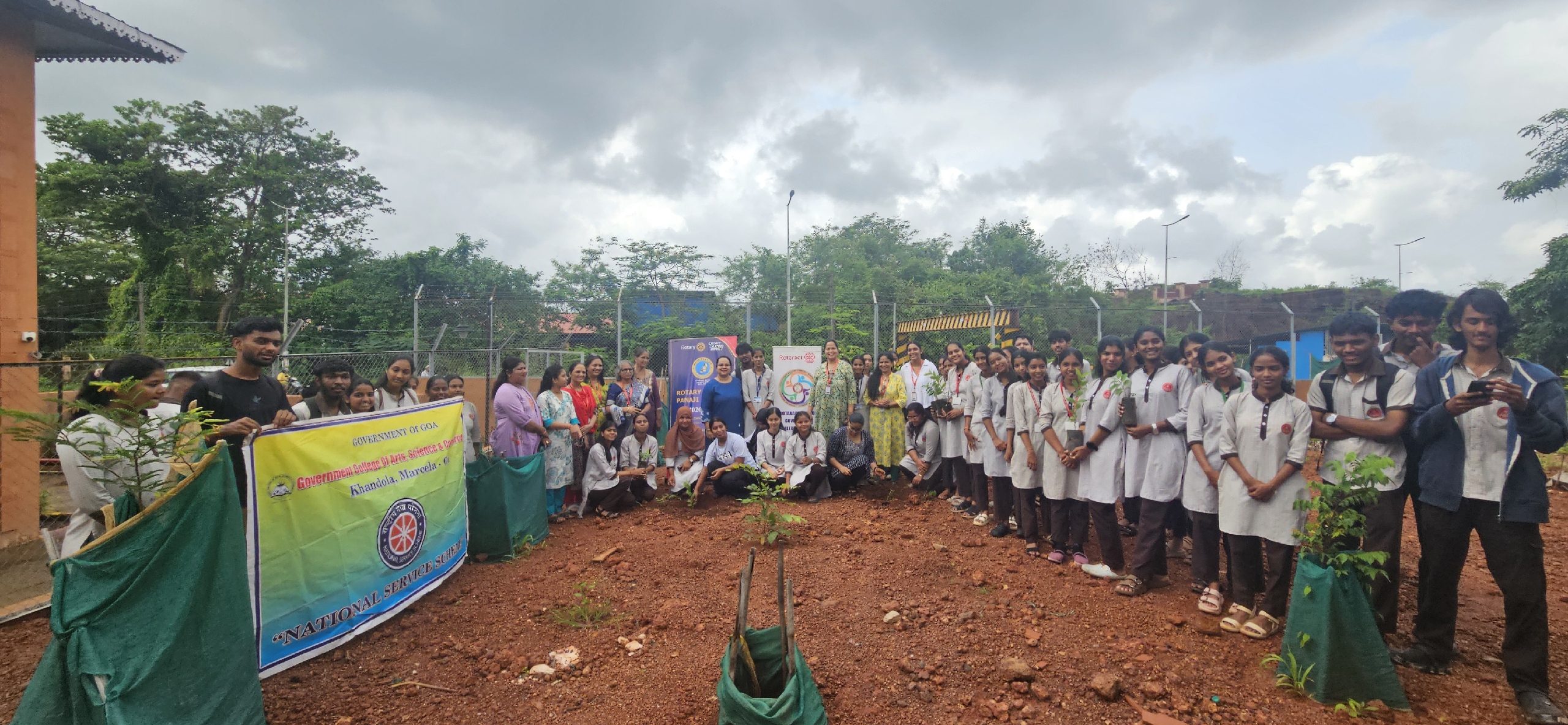 Tree Plantation at Govt College Khandola