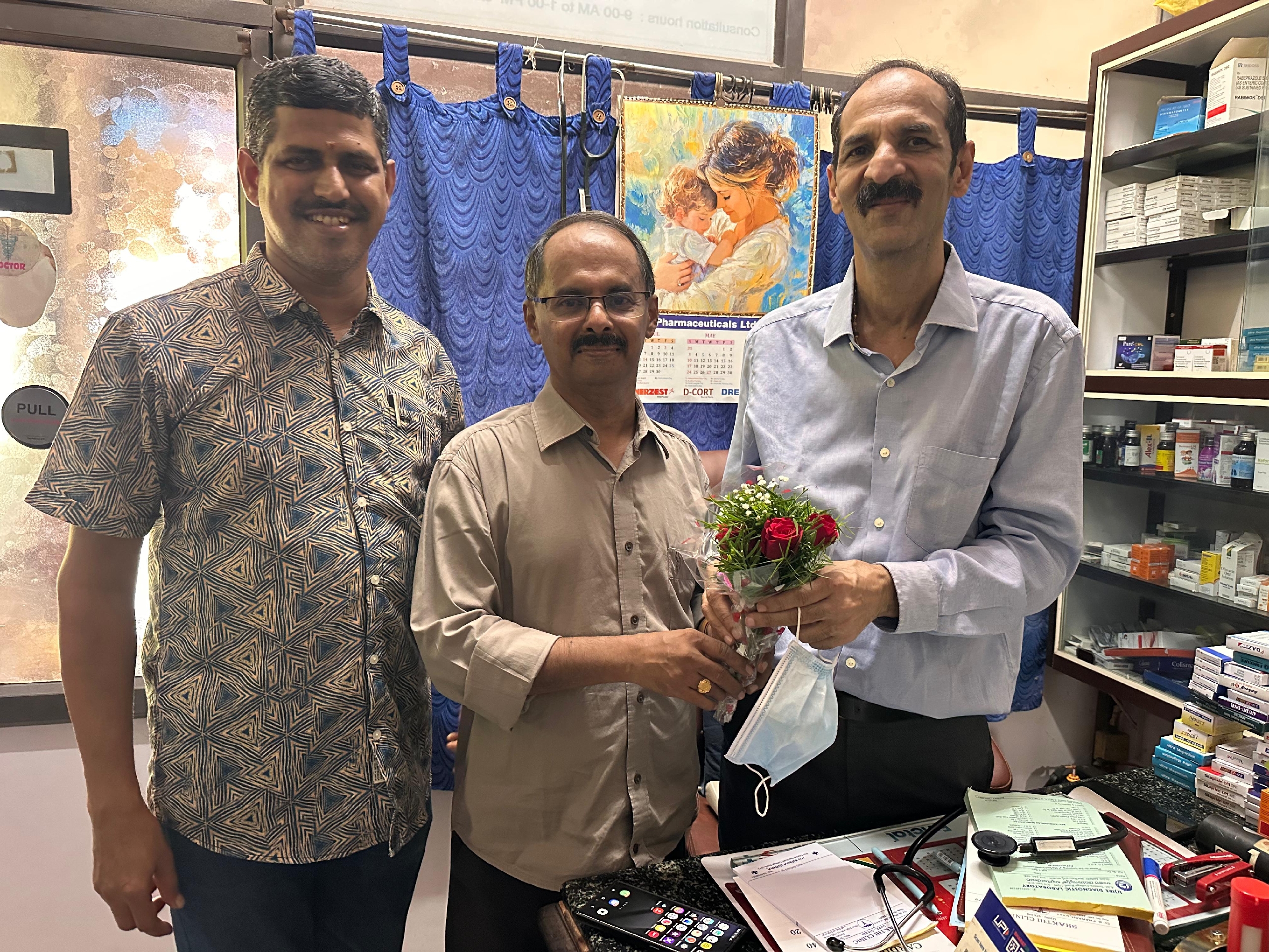 Honoured a doctor