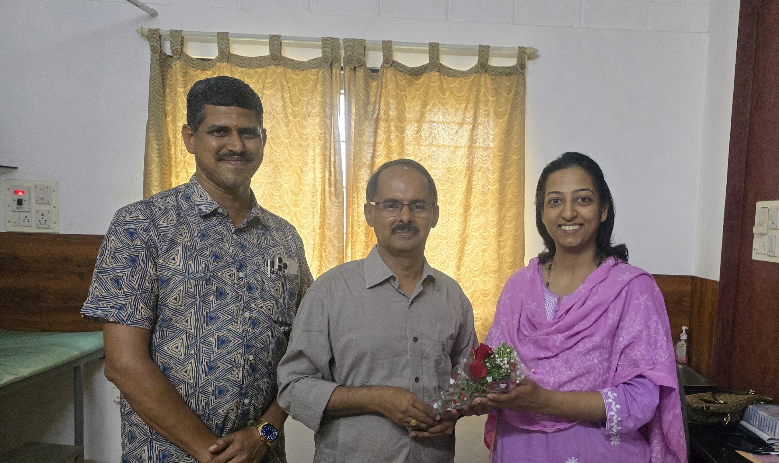Honoured a doctor