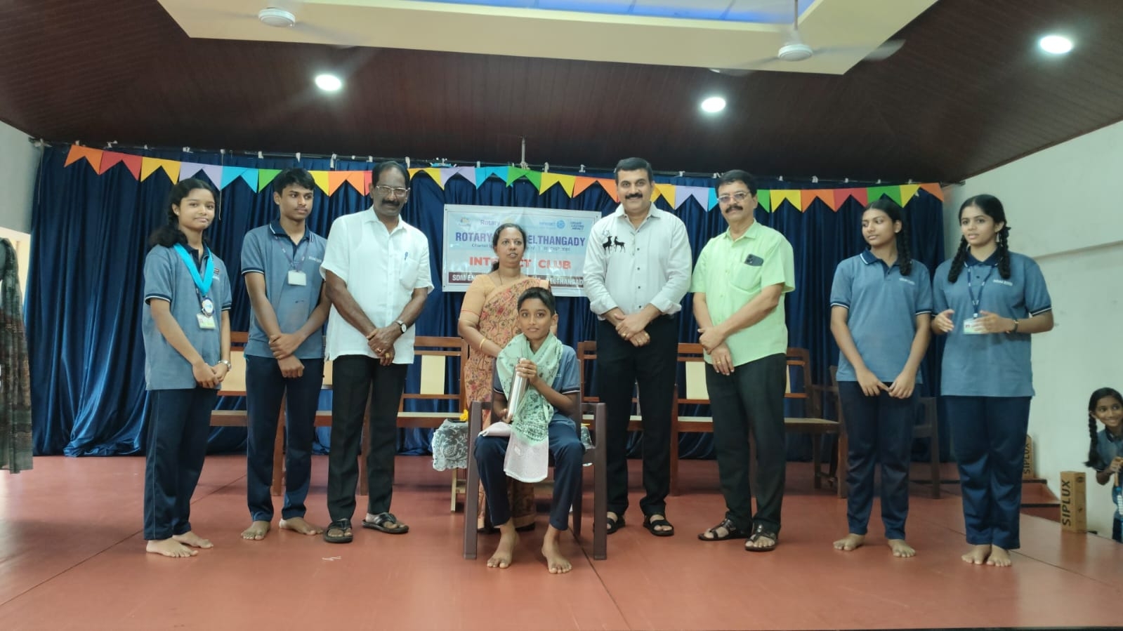 Honoured a meritorious Student
