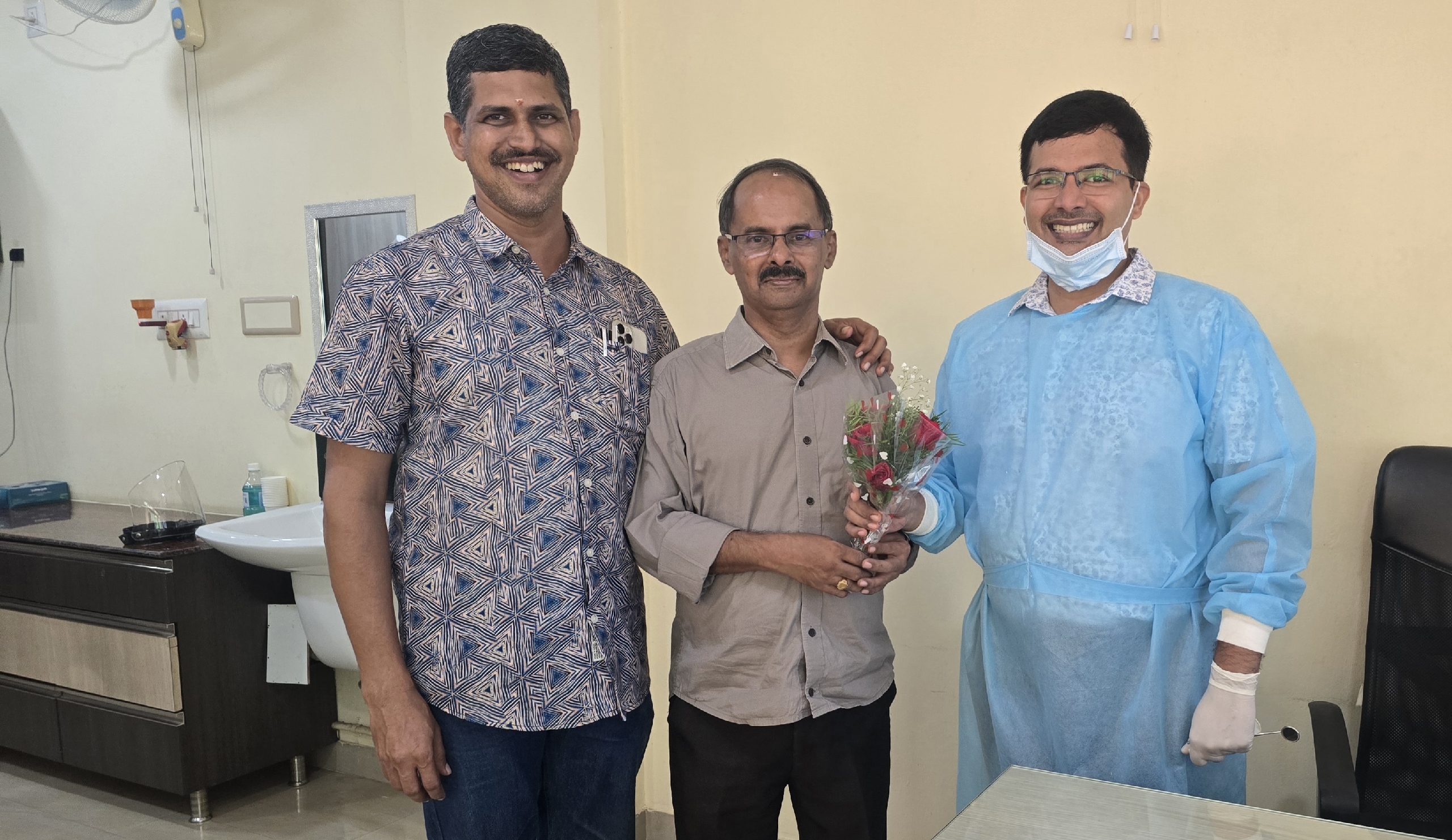 Honoured a doctor