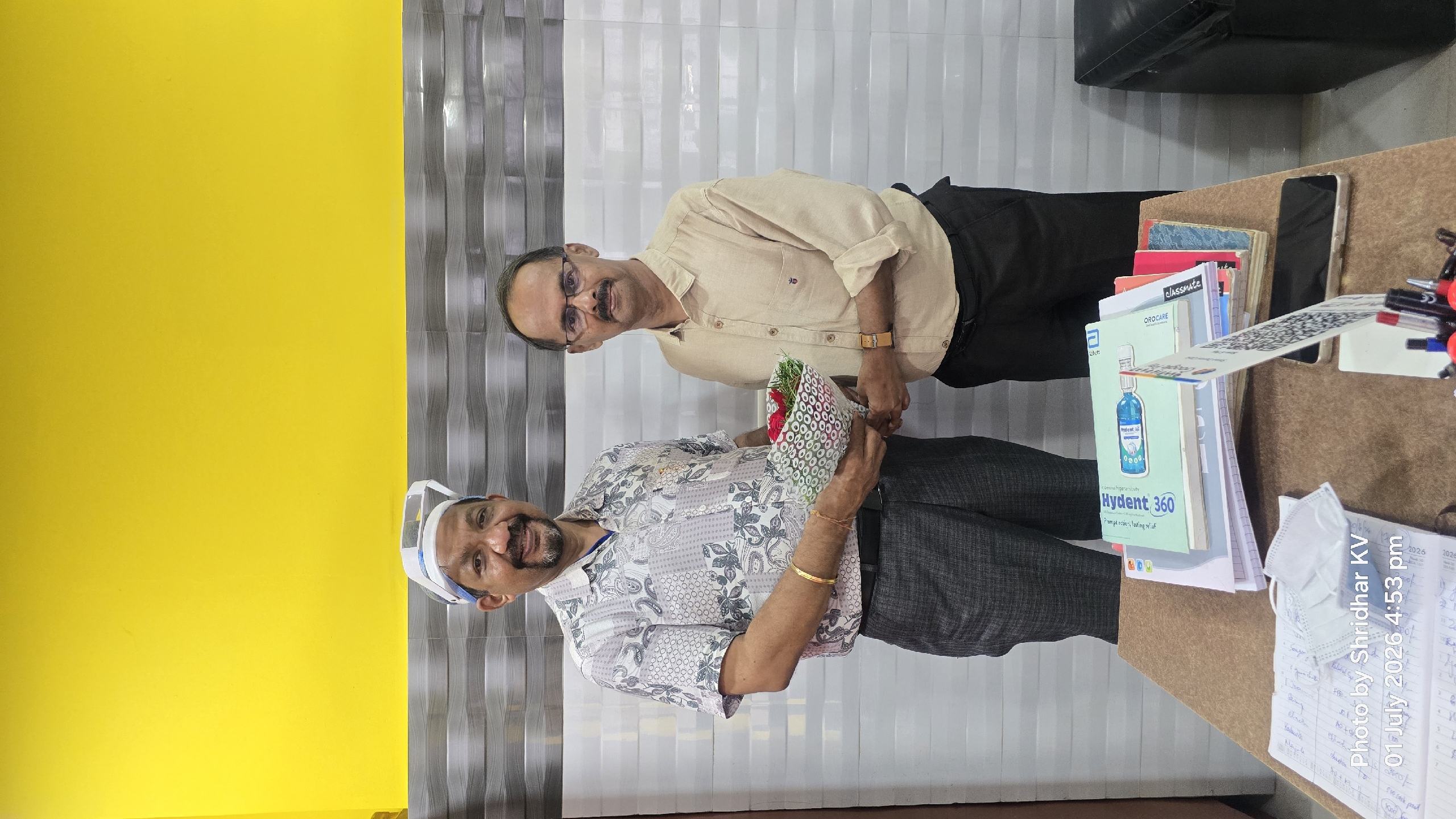 Honoured a doctor
