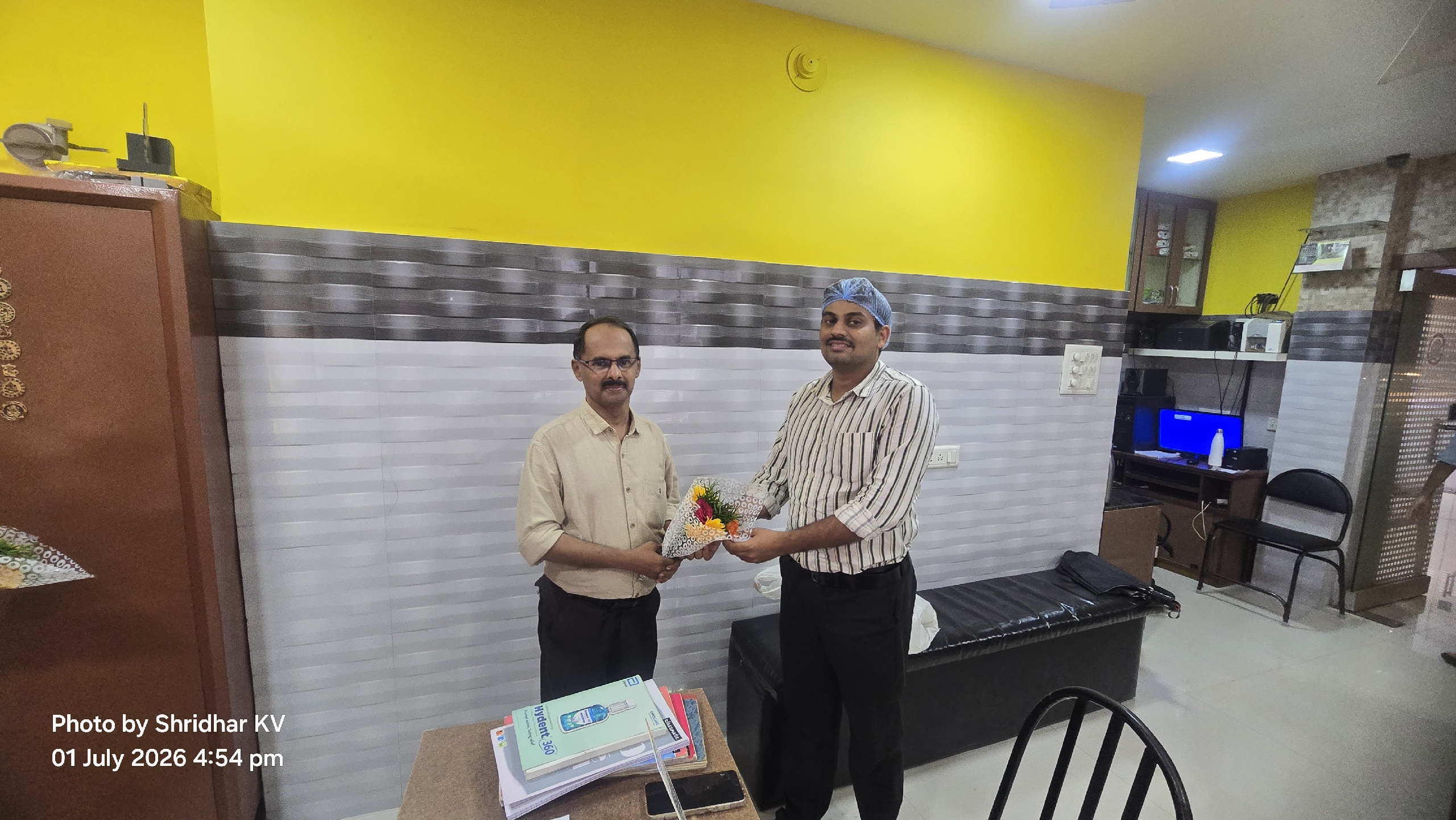 Honoured a doctor