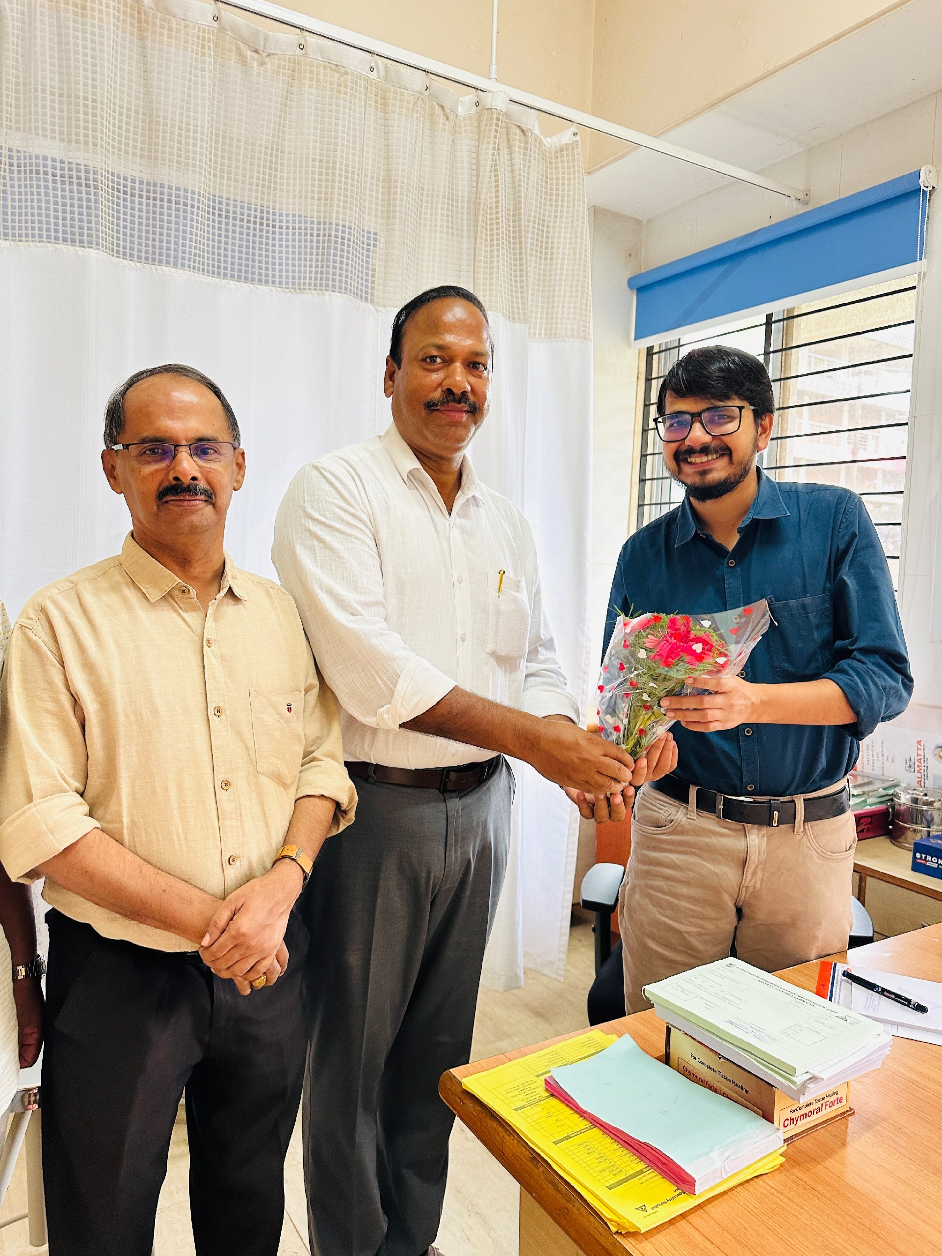 Honoured a doctor