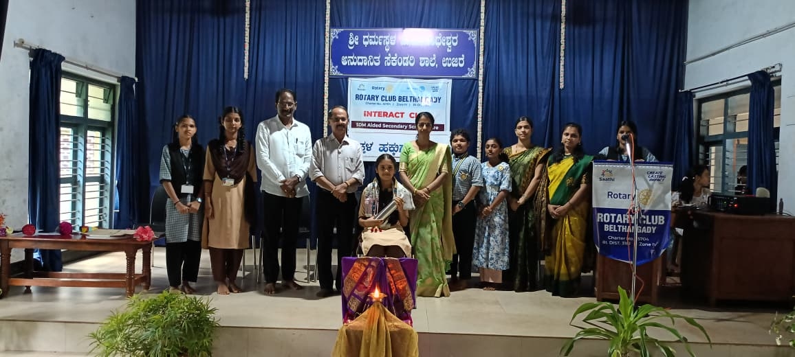 Honoured a meritorious student