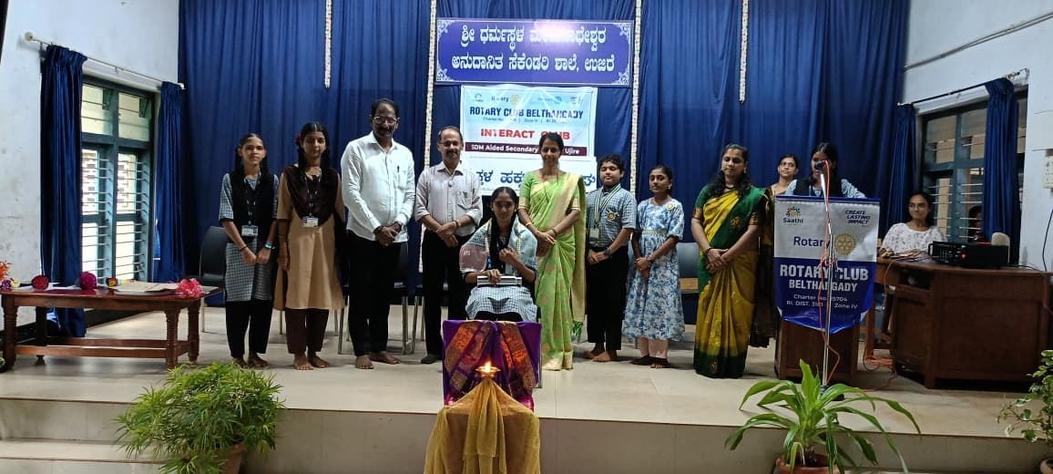 Honoured a Meritorious student