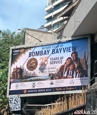 Billboard on Walkeshwar Road