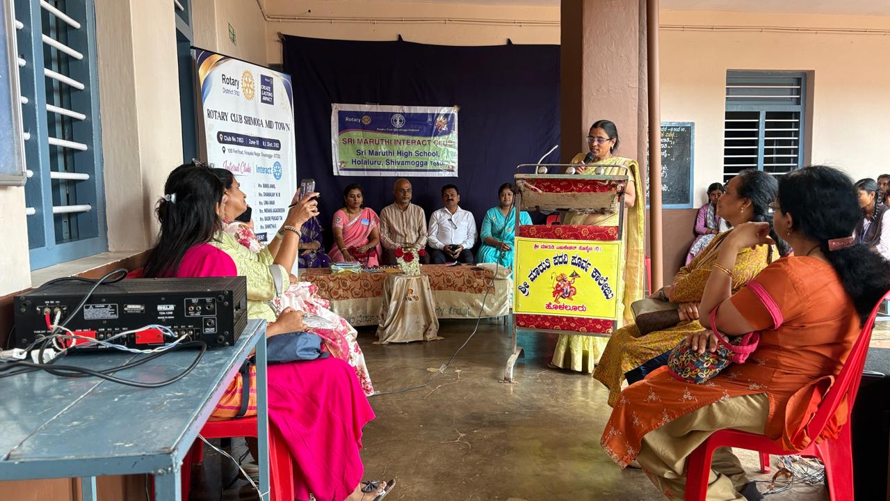 Interact Club Installation, Maruti School, Holalur