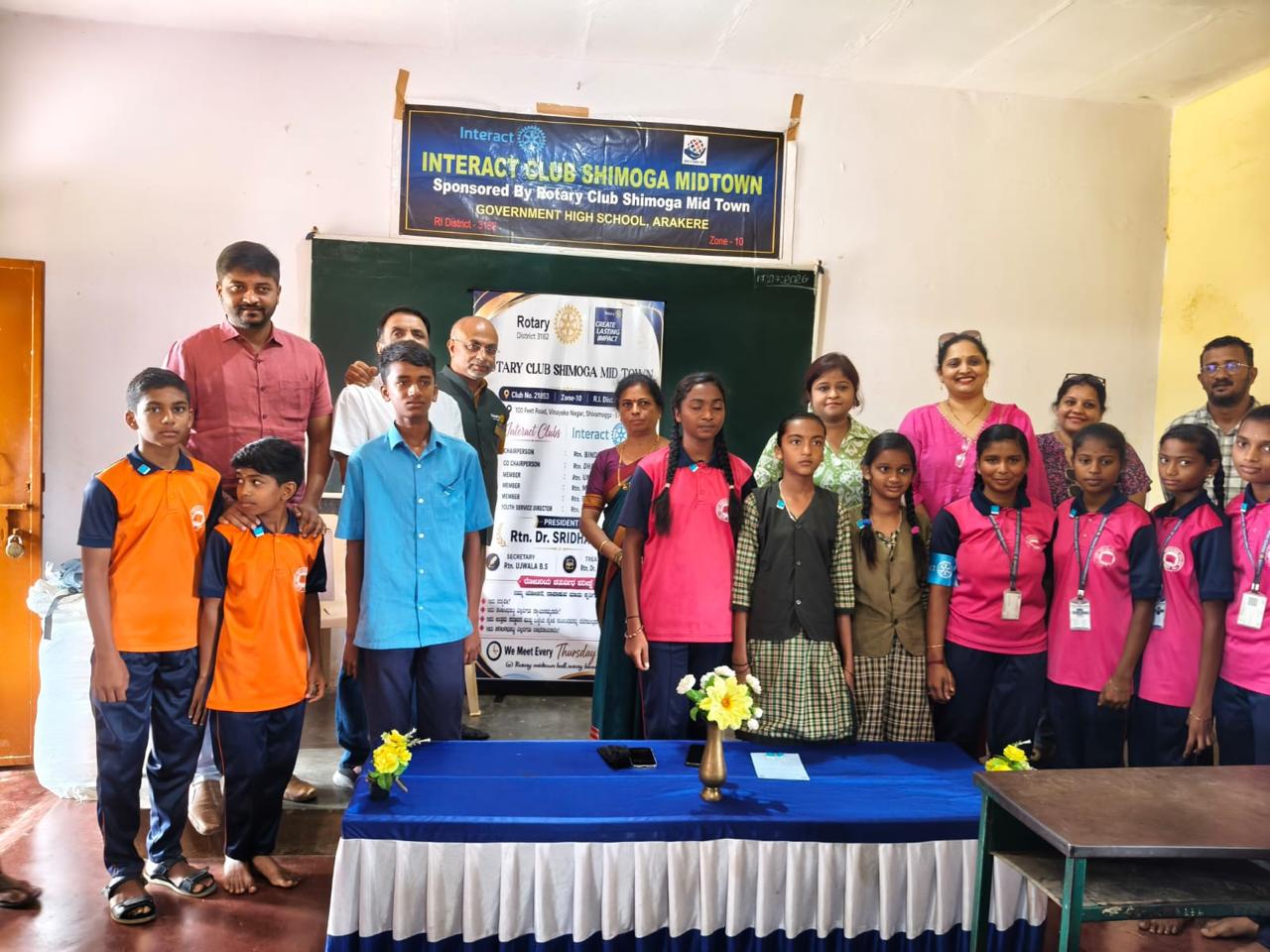 Interact Club Installation - Arakere School