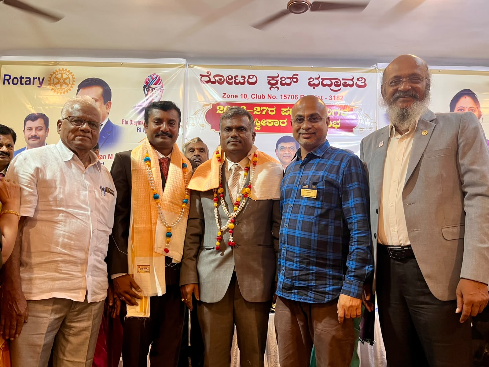 Installation Of Rotary Club Badravathi