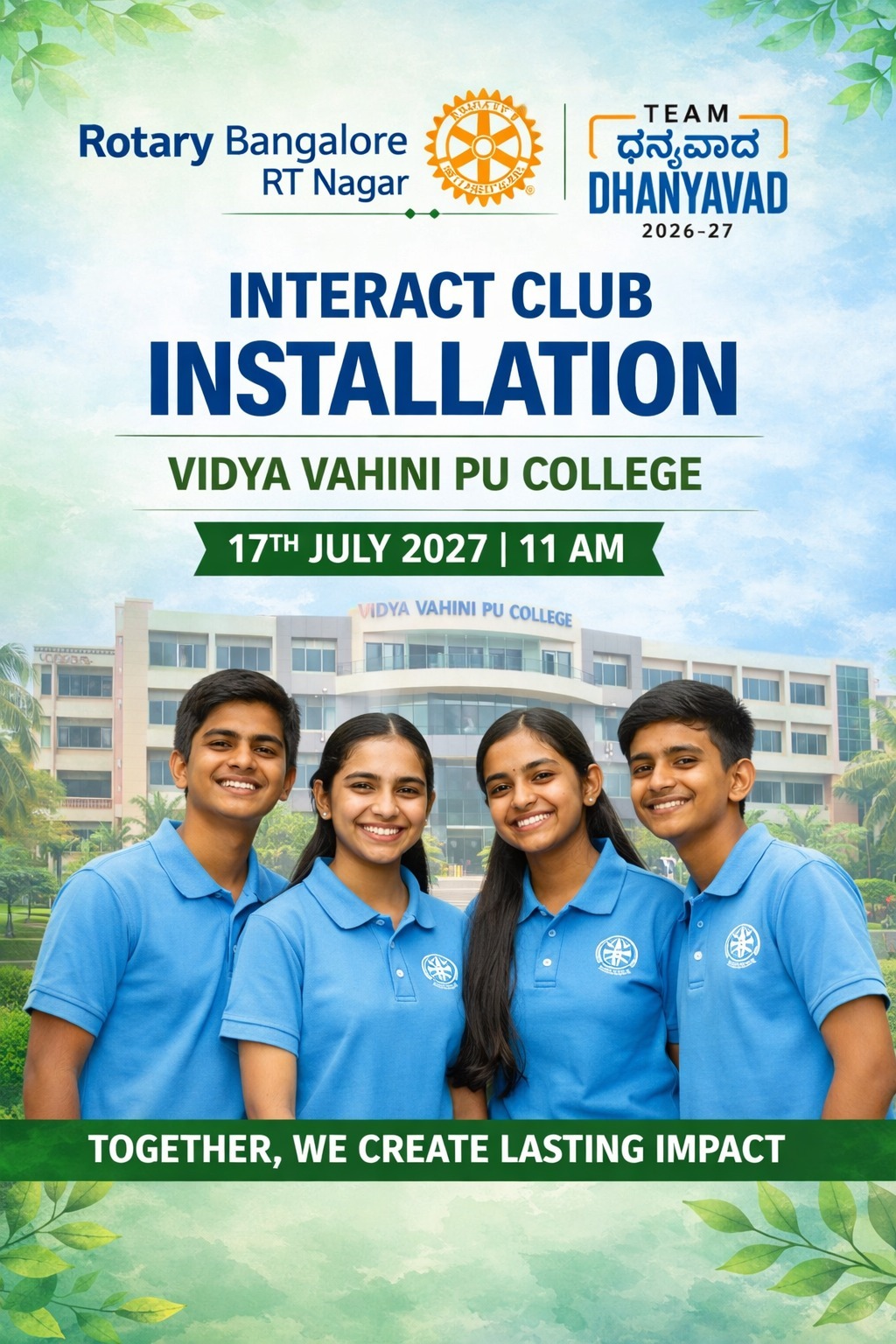 Interact Club Installation - Vidya Vahini PU