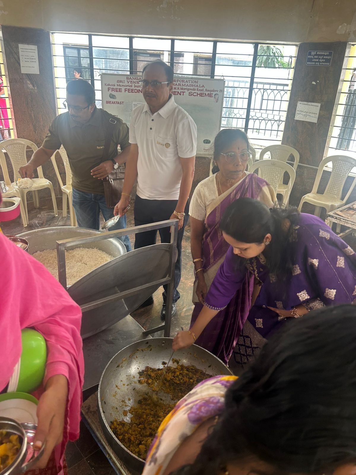 Annadana event at KIDWAI