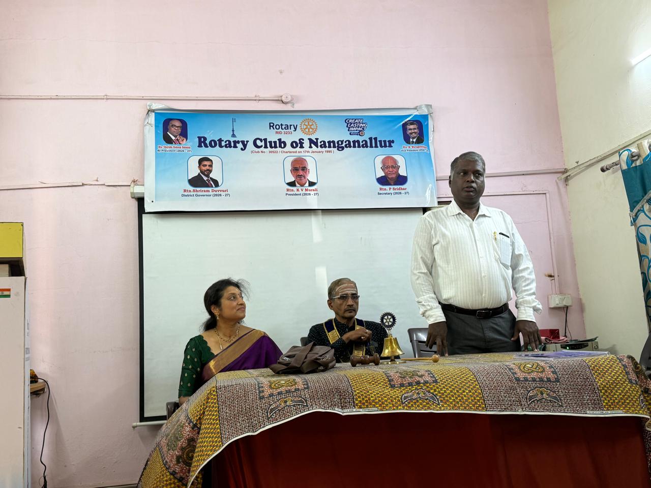 SPEAKER MEETING Rtn Meenakshi Perikaruppan