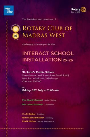 Interact Club at St. Johns Public School