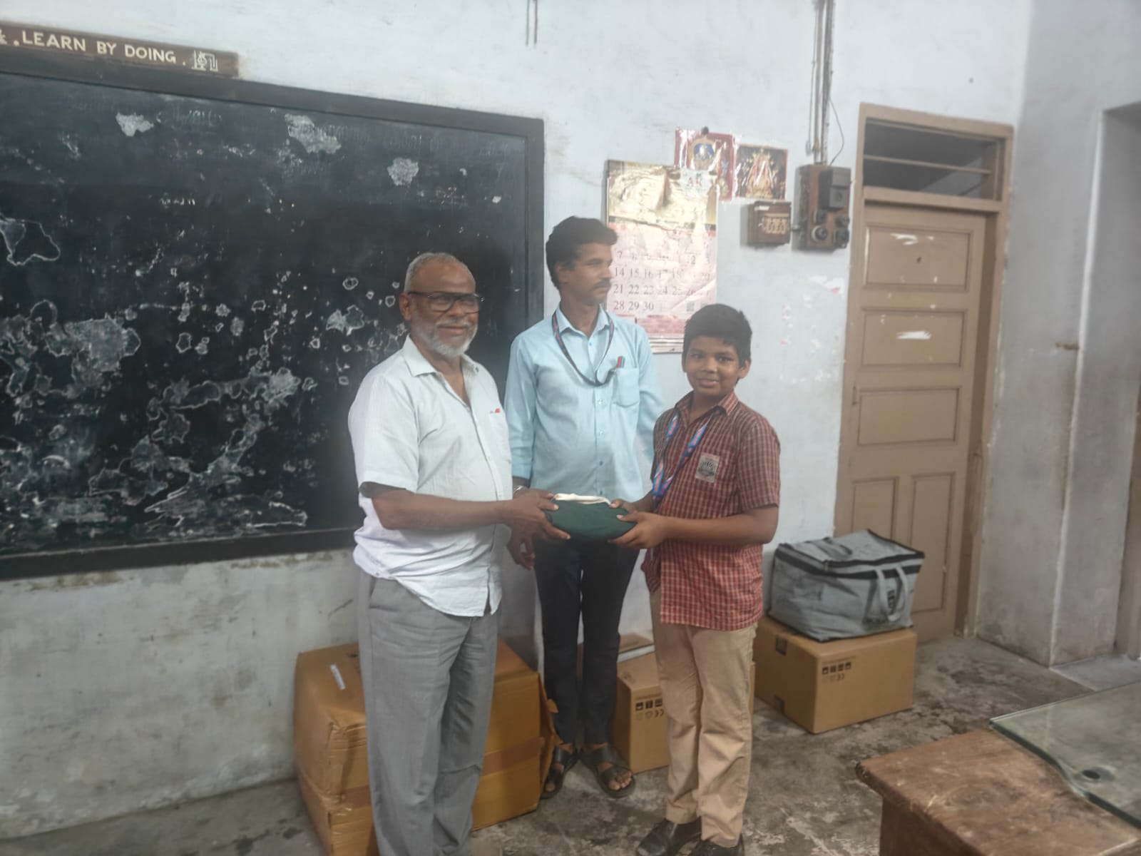 Distribution of School uniform materials