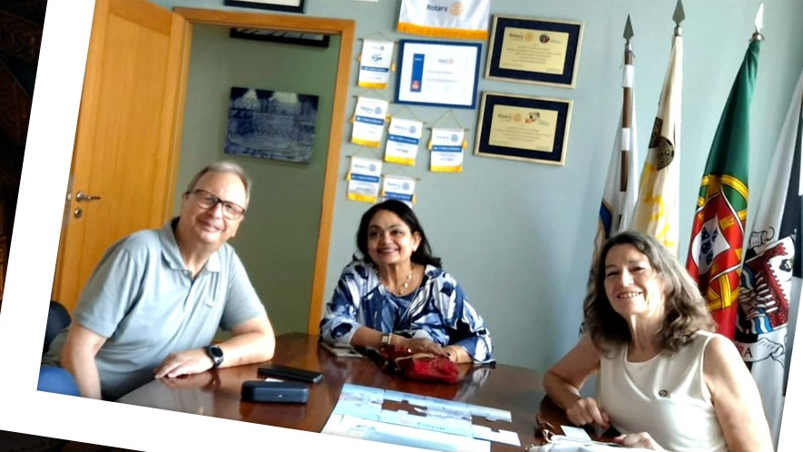 Flag Exchange RCM & Rotary Club of Tavira,Portugal