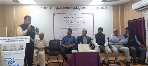 Dialysis Machines were handed over G H Usilampatti